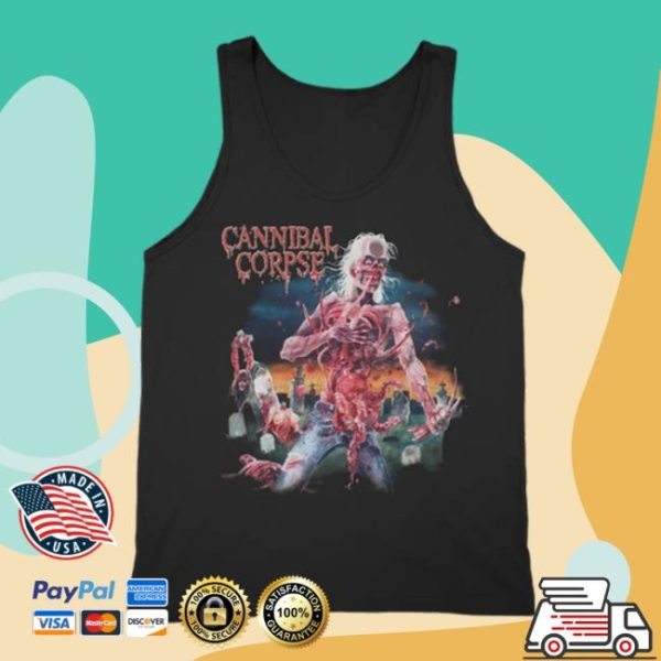 Cannibal Corpse Store Merch Eaten Back To Life Black Tank Top