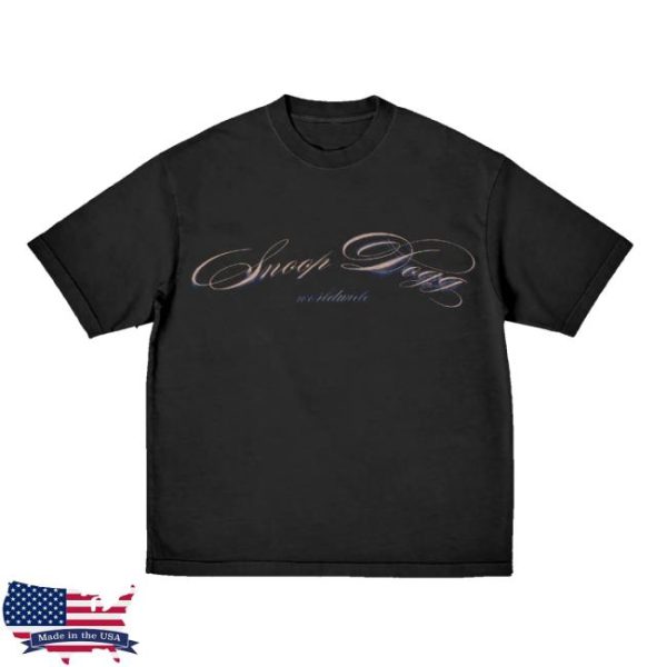 Snoop Dogg Merch Store Snoop Script Tee Black