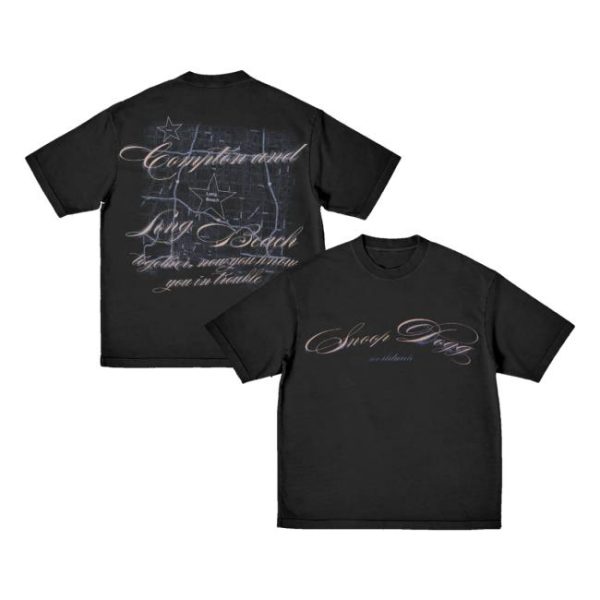 Snoop Dogg Merch Store Snoop Script Tee Black