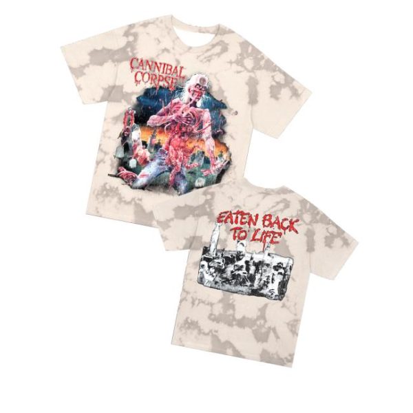 Cannibal Corpse Merch Store Shop Eaten Back To Life Marble Dye T-Shirt