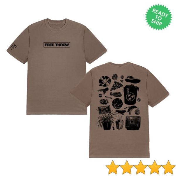 Free Throw Merch Store Shop Collage Tee