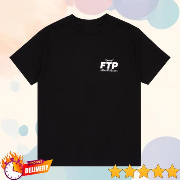 Ftp Merch Store Shop 15 Year Anniversary Tee Black