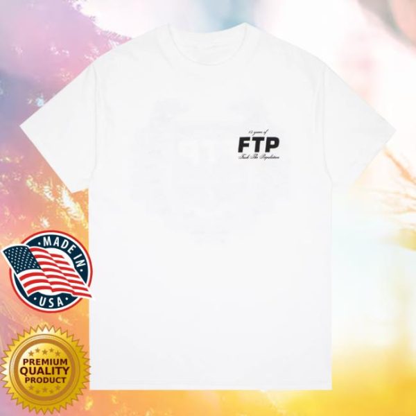 Ftp Merch Store Shop 15 Year Anniversary Tee White