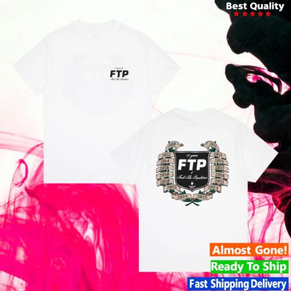 Ftp Merch Store Shop 15 Year Anniversary Tee White