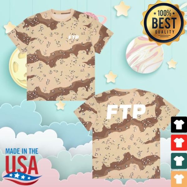 Ftp Merch Store Shop Desert Camo Logo Tee