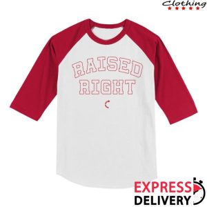 Tpusa Merch Store Raised Right Baseball T-Shirt