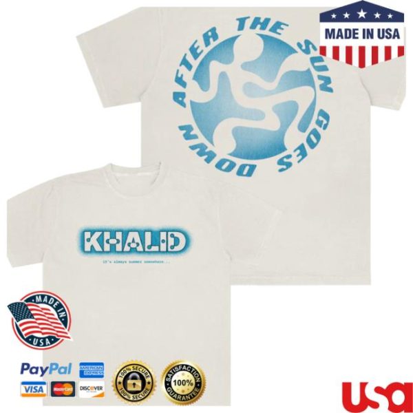 Khalid Store Merch After The Sun Goes White shirt