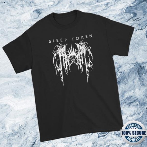 Rockabilia Store Merch Sleep Token Grunge Logo Front Only Rockabilia Exclusive T-Shirt-