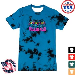 Killer Acid Store Merch Wavy Cat Deluxe Crystal Wash T-Shirt