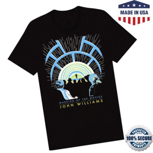 Laphilstore Merch John Williams Maestro Of The Movies Lightspeed Black T-Shirt