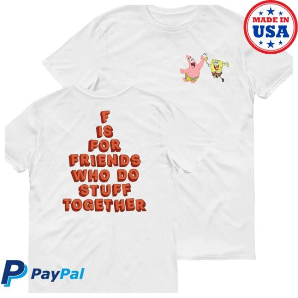 Paramount Shop Store Merch Spongebob Squarepants Do Stuff Together Short Sleeve T-Shirt