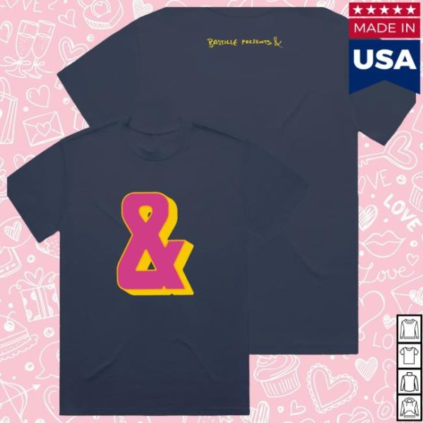 Bastille Bastille Store Merch Bastille Presents &Faded Navy T-Shirt