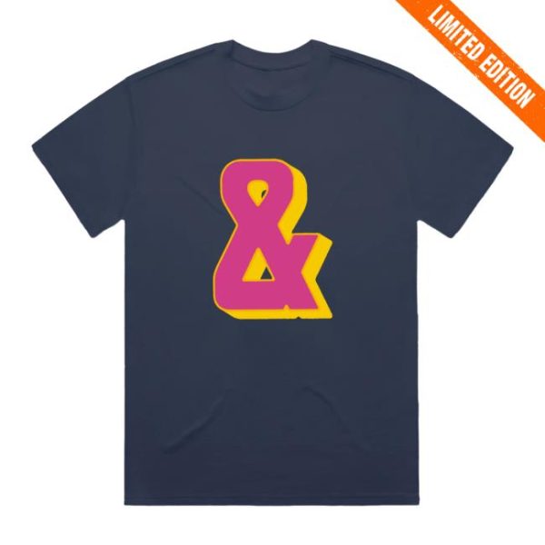 Bastille Bastille Store Merch Bastille Presents &Faded Navy T-Shirt