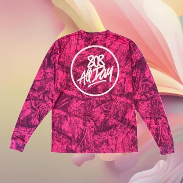 808Allday Merch Store Shop 808Allday Pink Real Tree Camo Dri Fit Performance Ls