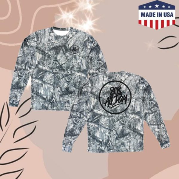808Allday Merch Store Shop 808Allday White Real Tree Camo Dri Fit Performance Ls