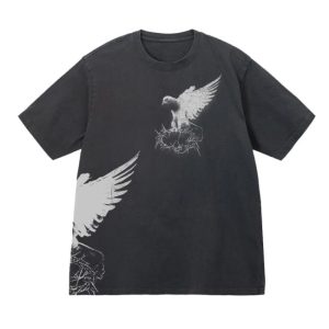 Bold Apparel Merch Store Holy Spirit Tee Ash Black Distressed