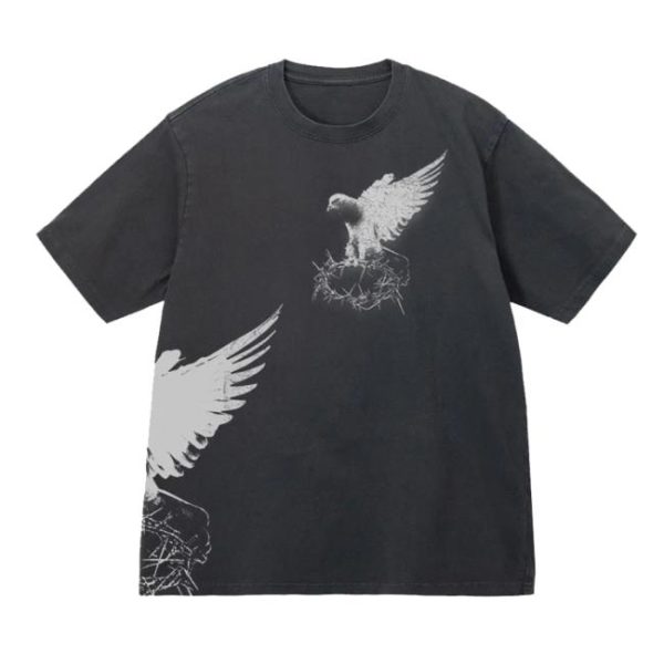 Bold Apparel Merch Store Holy Spirit Tee Ash Black Distressed
