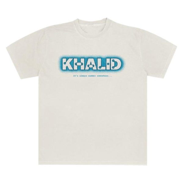 Khalid Store Merch After The Sun Goes Down White Shirt