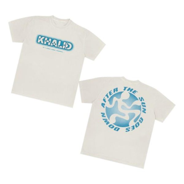 Khalid Store Merch After The Sun Goes Down White Shirt