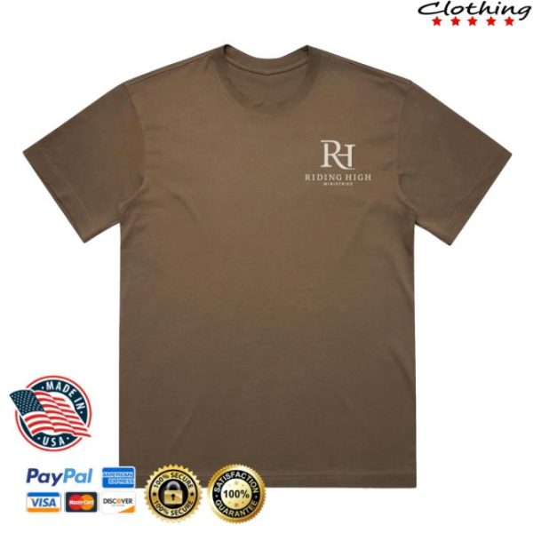 Riding High Ministries Merch Store Born Wild T-Shirt Brown