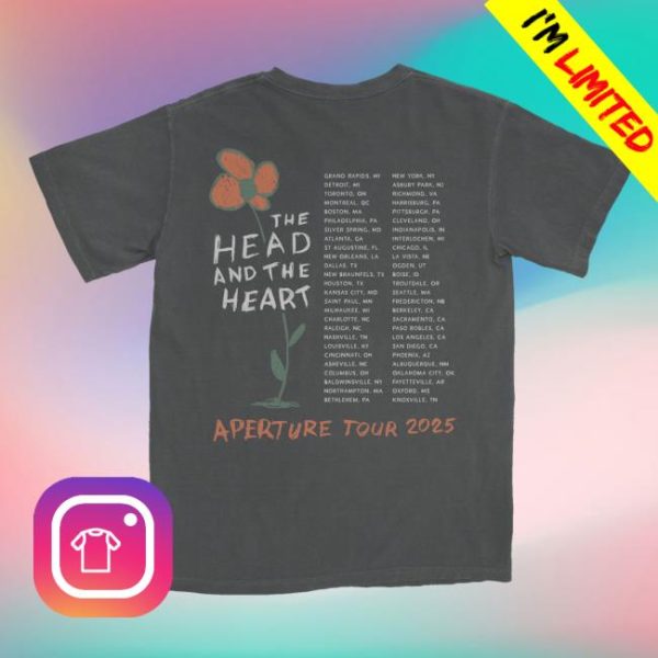 The Head In The Heart Merch Store Shop Thath Flower Tour Dated Tee
