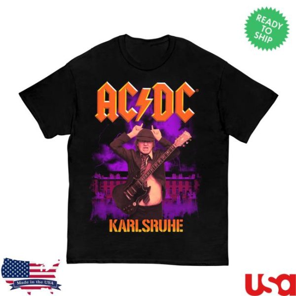 Acdc Store Merch Karlsruhe Pwr Up Event Tour T-Shirt