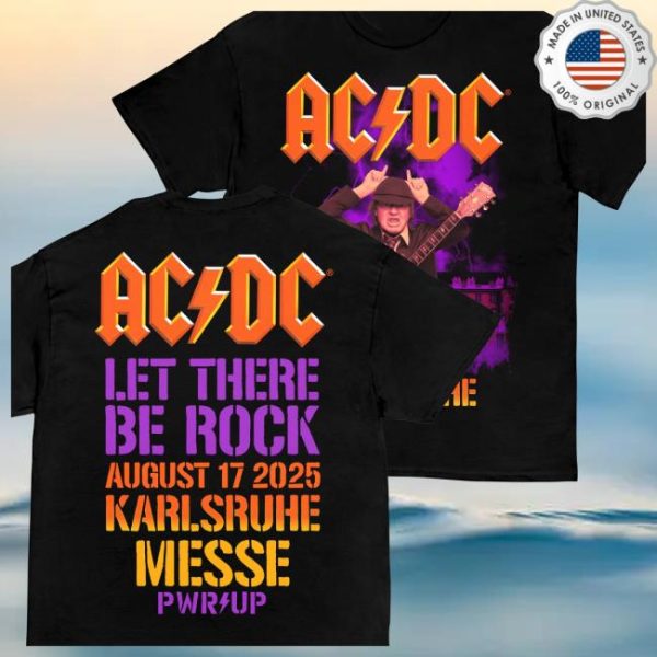 Acdc Store Merch Karlsruhe Pwr Up Event Tour T-Shirt