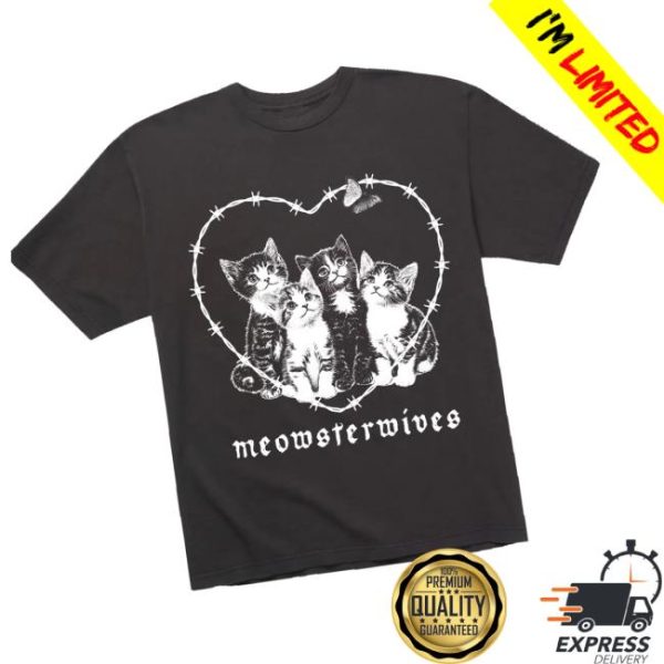 Misterwives Store Merch Meowsterwives Washed Black Tee