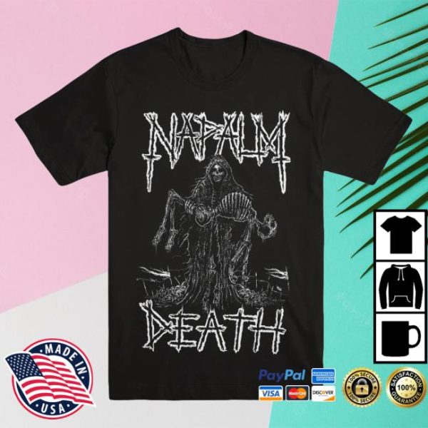 Evil Greed Store Merch Napalm Death Reaper T-Shirt