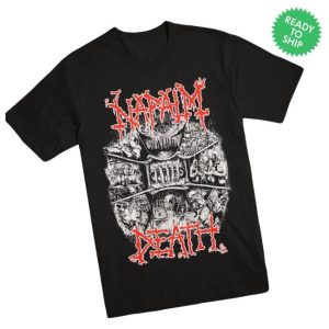 Evil Greed Store Merch Napalm Death Coded Smears T-Shirt