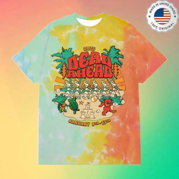 Dead Ahead Festival Store Merch Tie-Dye Beach Party Tee