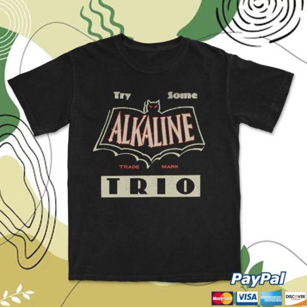Alkaline Trio Store Merch Black Bat Black Tee