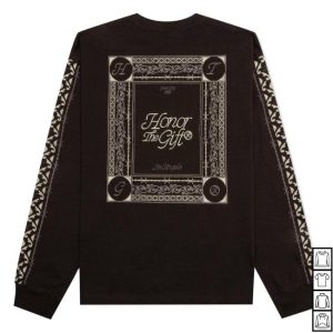 Feature Store Merch Honor The Gift Holiday Honor The Gift Pattern Black LS