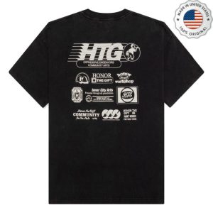 Feature Store Merch Honor The Gift Paint Works Black Tee