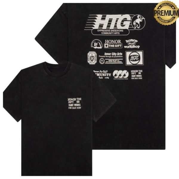 Feature Store Merch Honor The Gift Paint Works Black Tee