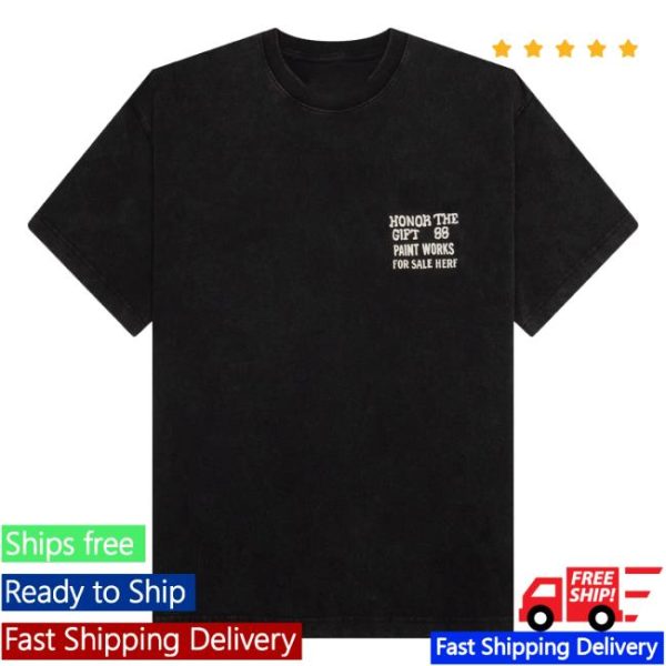 Feature Store Merch Honor The Gift Paint Works Black Tee