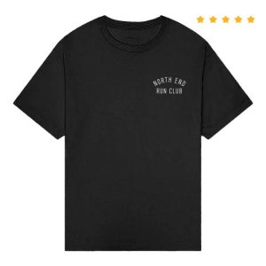 North End Run Club Merch Store Flight Tee Black
