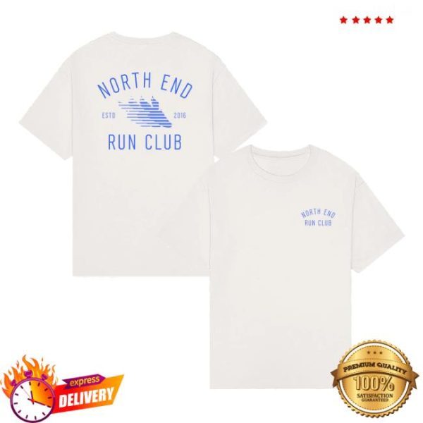 North End Run Club Merch Store Flight Tee Vintage White