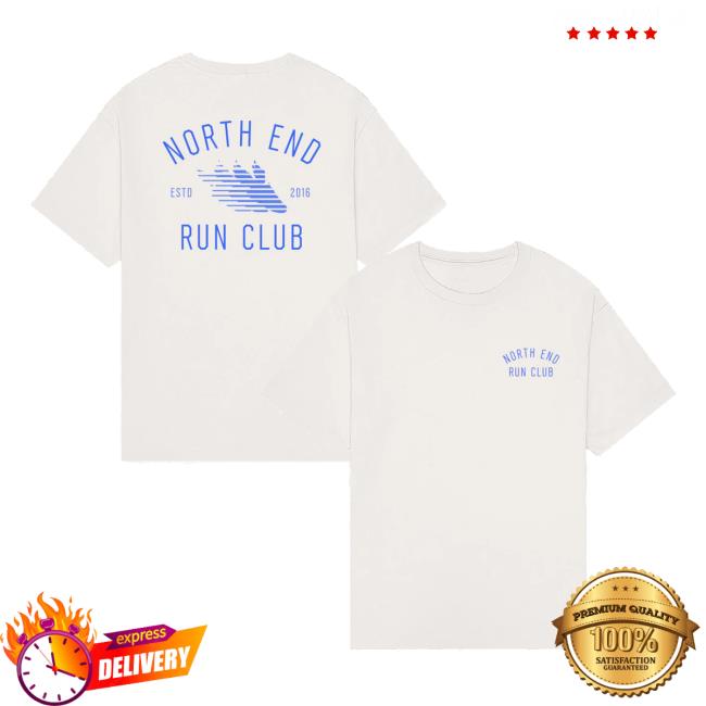 kenny North End Run Club Merch Store Flight Tee Vintage Whiteaa