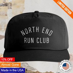 North End Run Club Merch Store Heritage Nylon Cap Black
