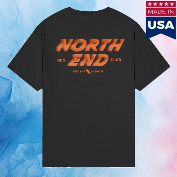 North End Run Club Merch Store Speed Tee Black