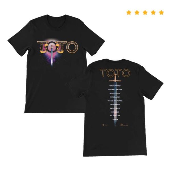 Toto Merch Store Sword Tracklist Tee