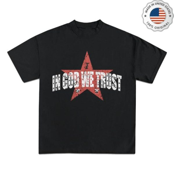 Wearicy Store Merch In God We Trust Graphic T-Shirt