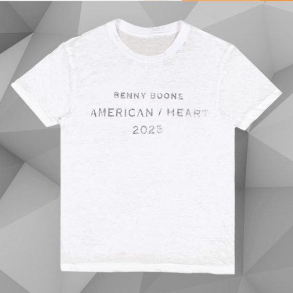 Benson Boone Store Shop Merch American Heart 2025 Distressed Tee