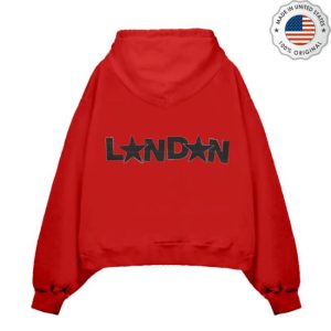Billie Eilish Store Merch Bend London Red Hoodie