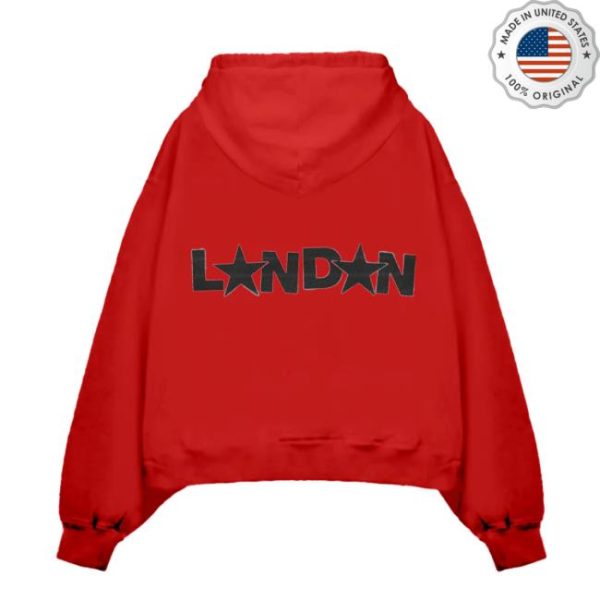 Billie Eilish Store Merch Bend London Red Hoodie