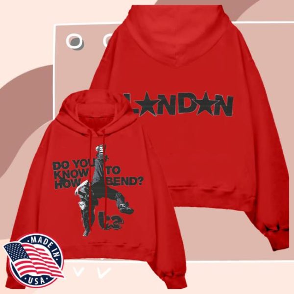Billie Eilish Store Merch Bend London Red Hoodie