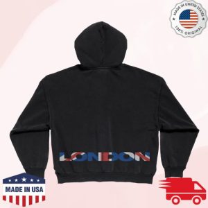 Billie Eilish Store Merch London Flag Zip Hoodie