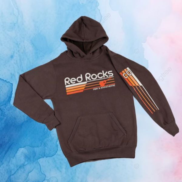 Redrocksonline Store Merch Red Rocks Vintage Fleece Hoodie