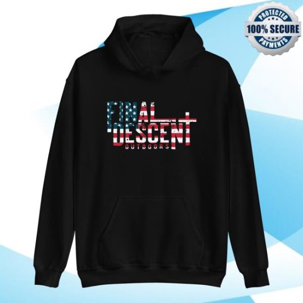 Final Descent Outdoors Store Merch Unisex Fdo Flag Hoodie